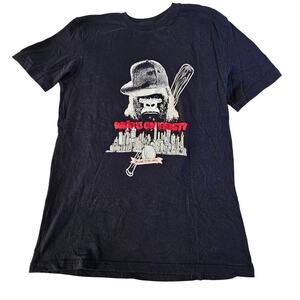 Athletech Mens T-Shirt Dark Blue Who's On First Welcome to the Jungle Size Small